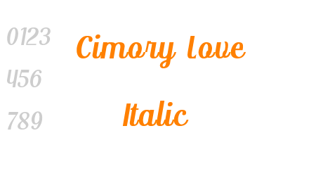 Cimory Love Italic