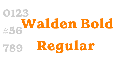 Walden Bold Regular