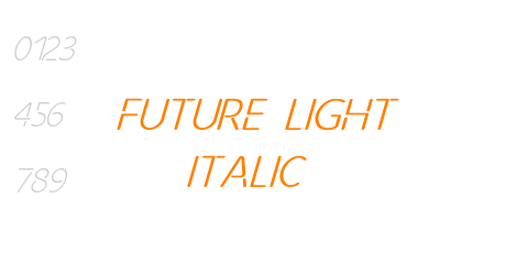 Future Light Italic