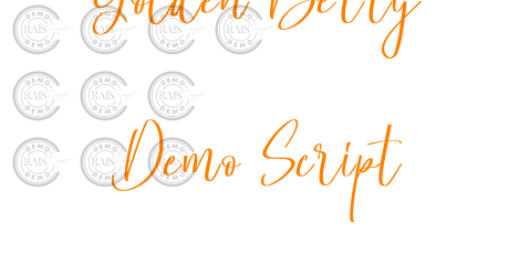 Golden Berry Demo Script