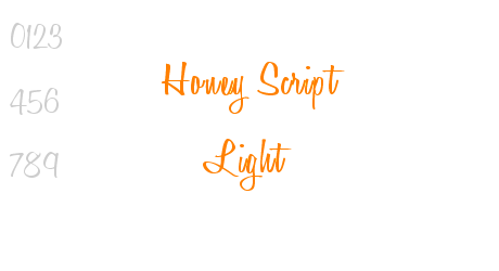 Honey Script Light