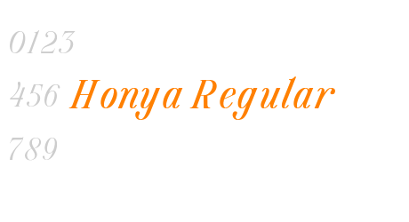 Honya Regular