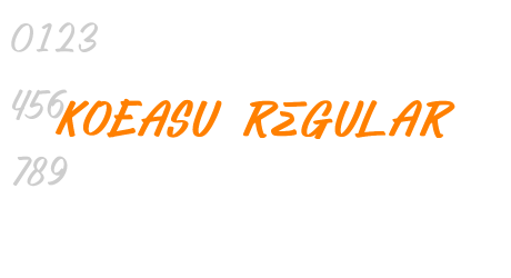 KOEASU Regular