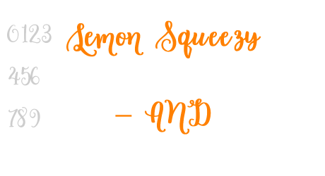 Lemon Squeezy – AND