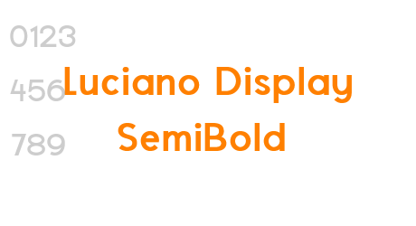 Luciano Display SemiBold