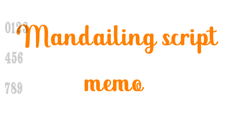 Mandailing script memo