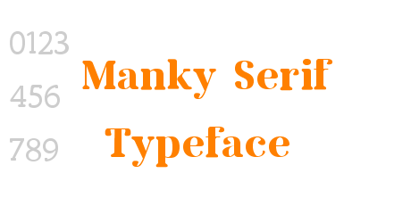 Manky Serif Typeface