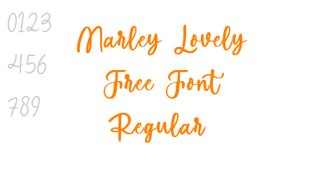 Marley Lovely Free Font Regular