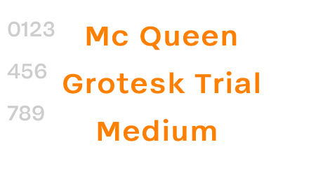Mc Queen Grotesk Trial Medium