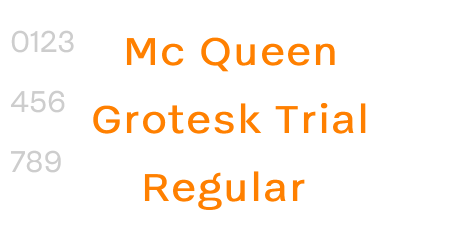 Mc Queen Grotesk Trial Regular