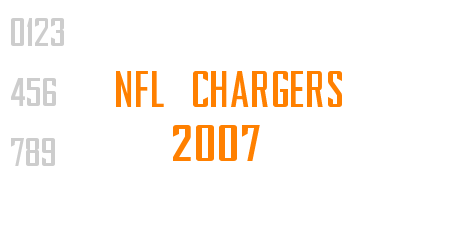 NFL Chargers 2007