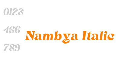 Nambya Italic