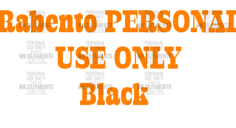 Rabento PERSONAL USE ONLY Black