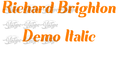 Richard Brighton Demo Italic