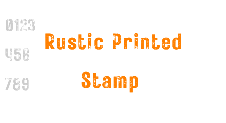 Rustic Printed Stamp