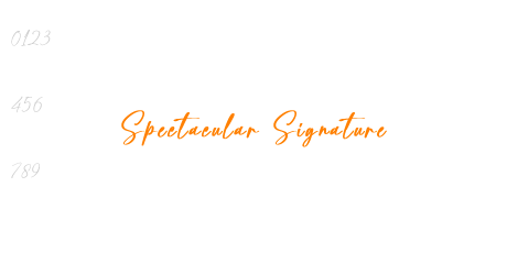 Spectacular Signature