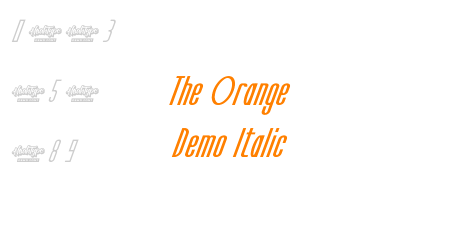 The Orange Demo Italic