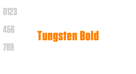 Tungsten Bold