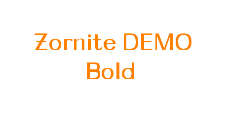Zornite DEMO Bold