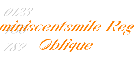 areminiscentsmile Regular Oblique