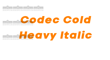 Codec Cold Heavy Italic