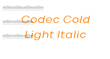 Codec Cold Light Italic