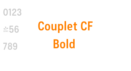 Couplet CF Bold