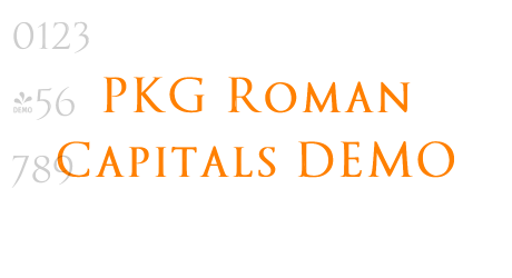 PKG Roman Capitals DEMO