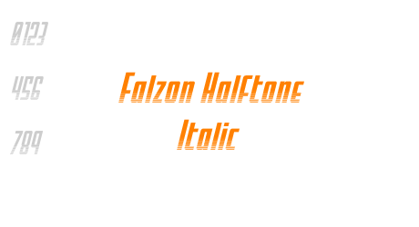 Falzon Halftone Italic