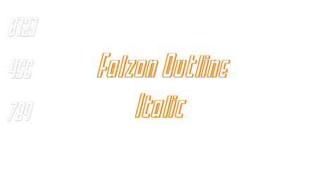 Falzon Outline Italic