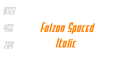 Falzon Spaced Italic