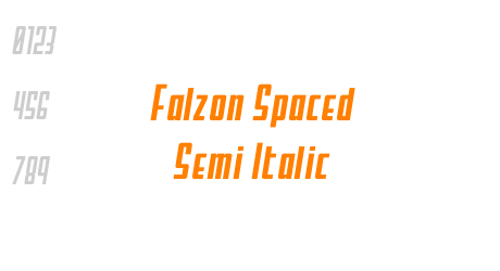 Falzon Spaced Semi Italic