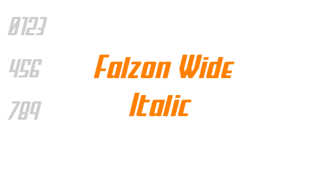 Falzon Wide Italic