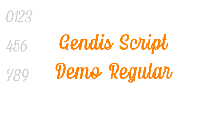 Gendis Script Demo Regular