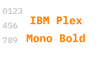 IBM Plex Mono Bold