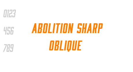 Abolition Sharp Oblique