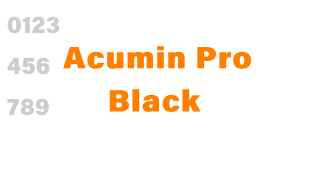 Acumin Pro Black