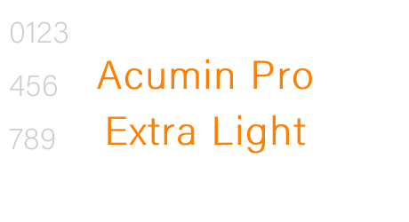 Acumin Pro Extra Light