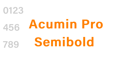 Acumin Pro Semibold