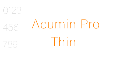 Acumin Pro Thin