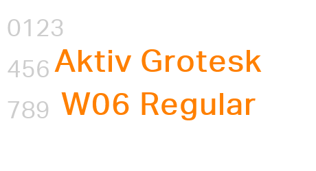 Aktiv Grotesk W06 Regular