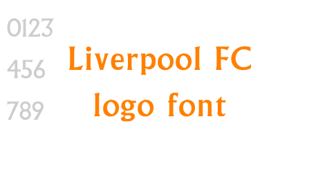 Liverpool FC logo font