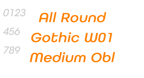 All Round Gothic W01 Medium Obl