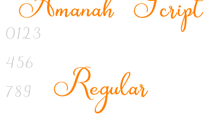 Amanah Script Regular