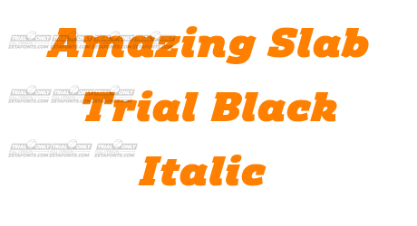 Amazing Slab Trial Black Italic