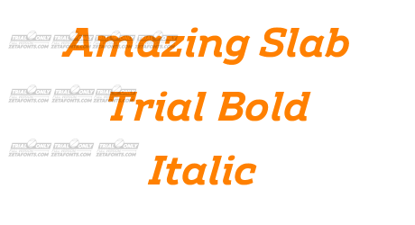 Amazing Slab Trial Bold Italic