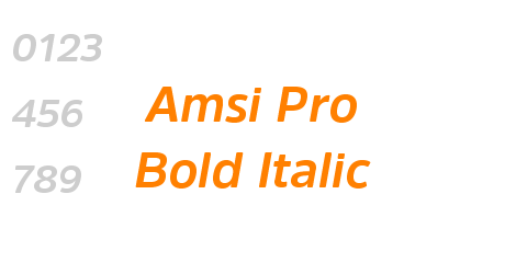 Amsi Pro Bold Italic