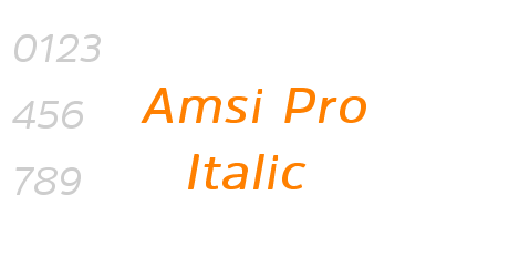 Amsi Pro Italic