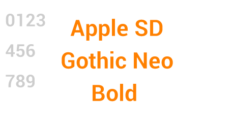 Apple SD Gothic Neo Bold