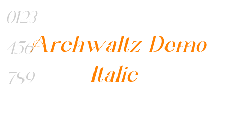 Archwaltz Demo Italic